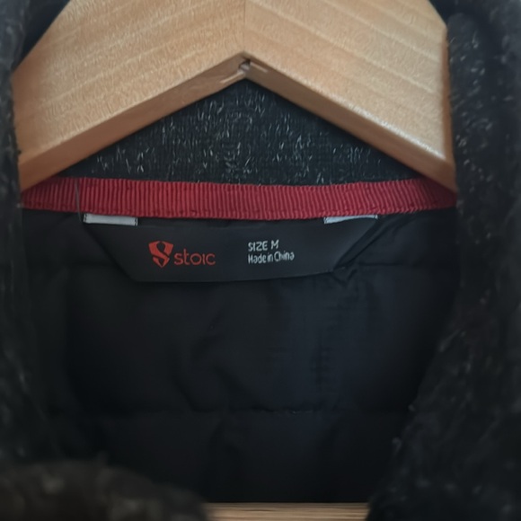 Stoic (Backcountry) Black, Grey Speckled, and Red Accents Zip-Up Jacket - Picture 5 of 12